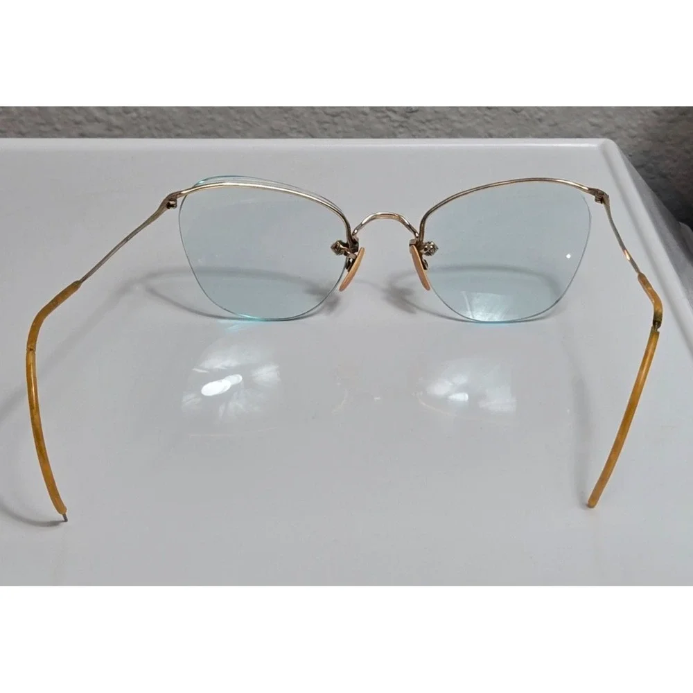 Vintage American Optical 1/10 12KGF Glasses Gold Filled Case And Cloth